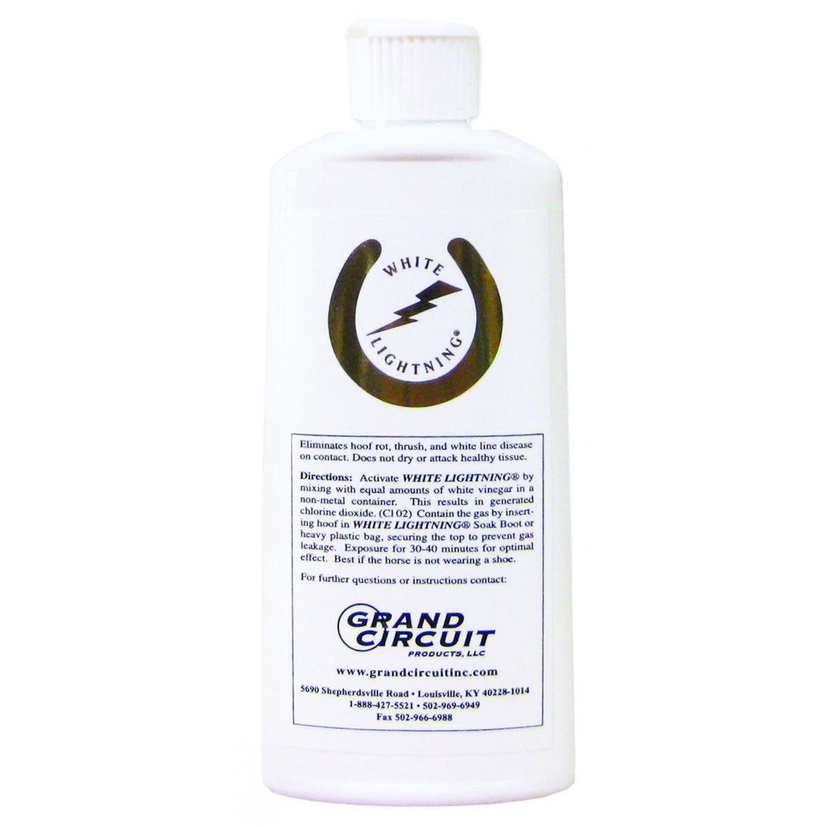 GRAND CIRCUIT WHITE LIGHTNING HOOF SOLUTION, 236 ML