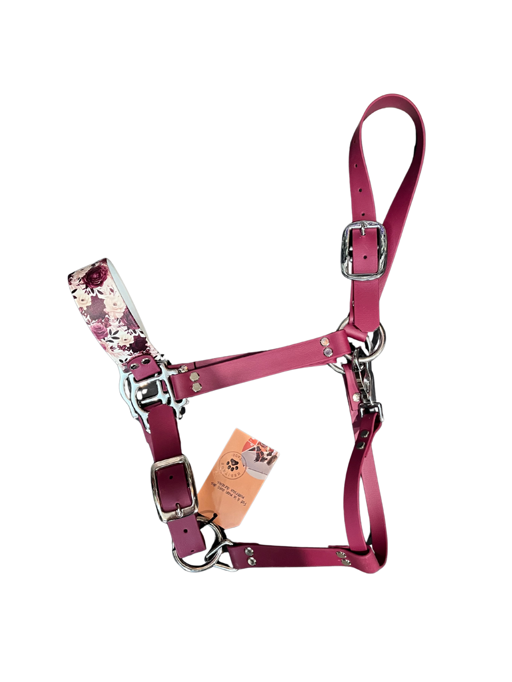 Licou Heritage Tags en Biothane avec motifs colorés, accessoire pour chien, robuste et élégant.