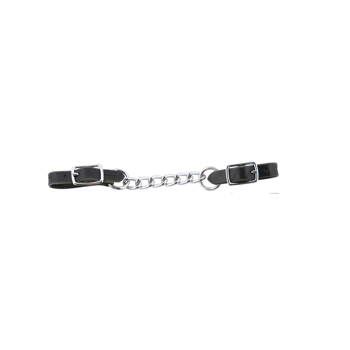 Bracelet en cuir gourmette avec chaîne Western Rawhide, accessoire tendance en cuir marron avec détails métalliques.