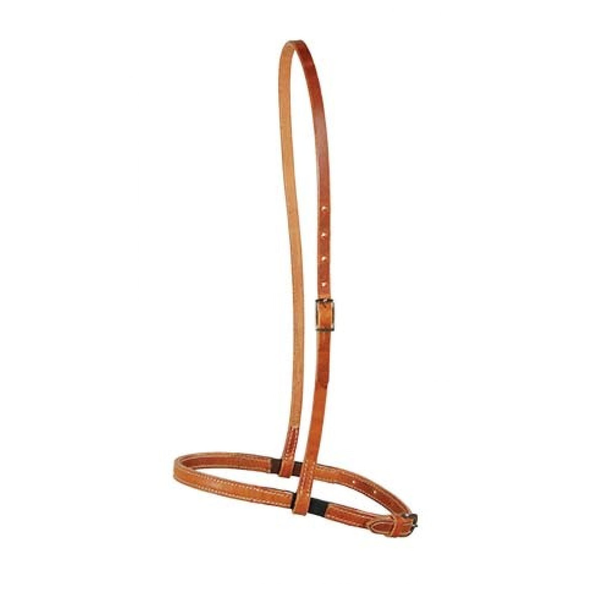Muserolle en cuir de harnais avec caoutchouc