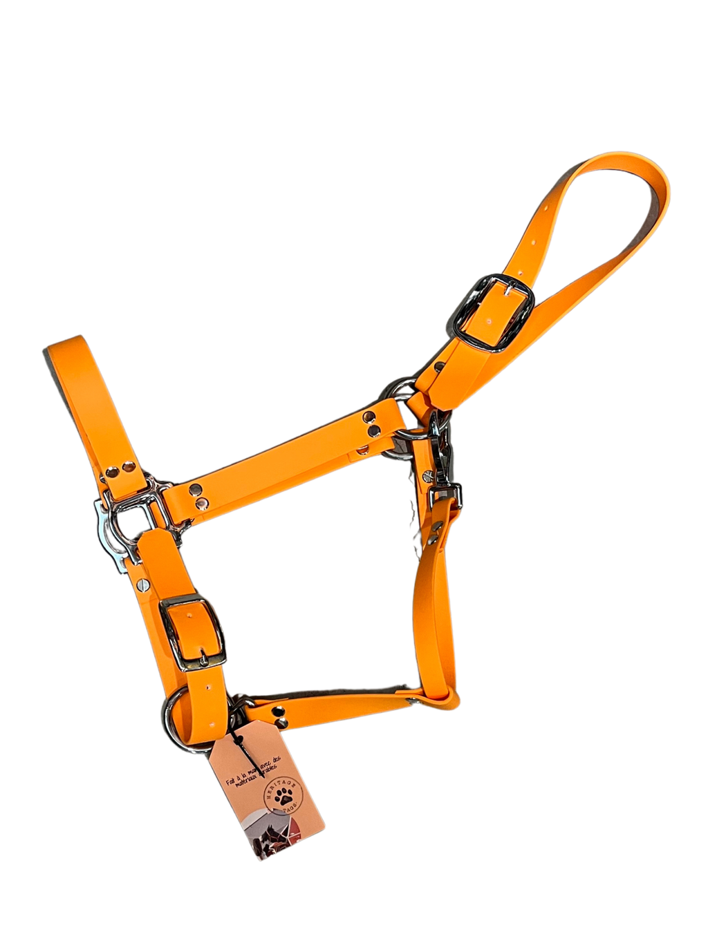 Licou en Biothane Uni de la marque ES Sellerie Western, accessoire pour animaux, couleur unie, aspect résistant et durable.