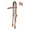 Bride frontal à changement rapide en cuir - Western Rawhide Signature