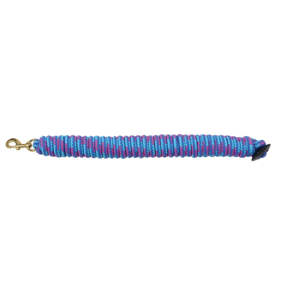 Longe Western Rawhide avec embout en caoutchouc, accessoire pour l’équitation, bleu, résistante et confortable.