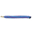 Longe en coton bleu avec embout en caoutchouc de la marque Western Rawhide, accessoire pour l'équitation.