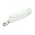 Laisse en coton économique Cavalier pour animaux, flexible et résistante, visible en couleur blanche sur fond neutre.
