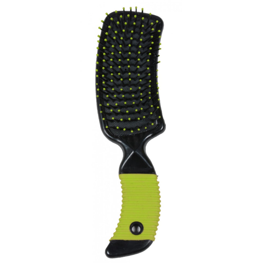 Brosses courbées Western Rawhide pour crinière et queue de cheval, outils de soin pour chevaux, image en gros plan