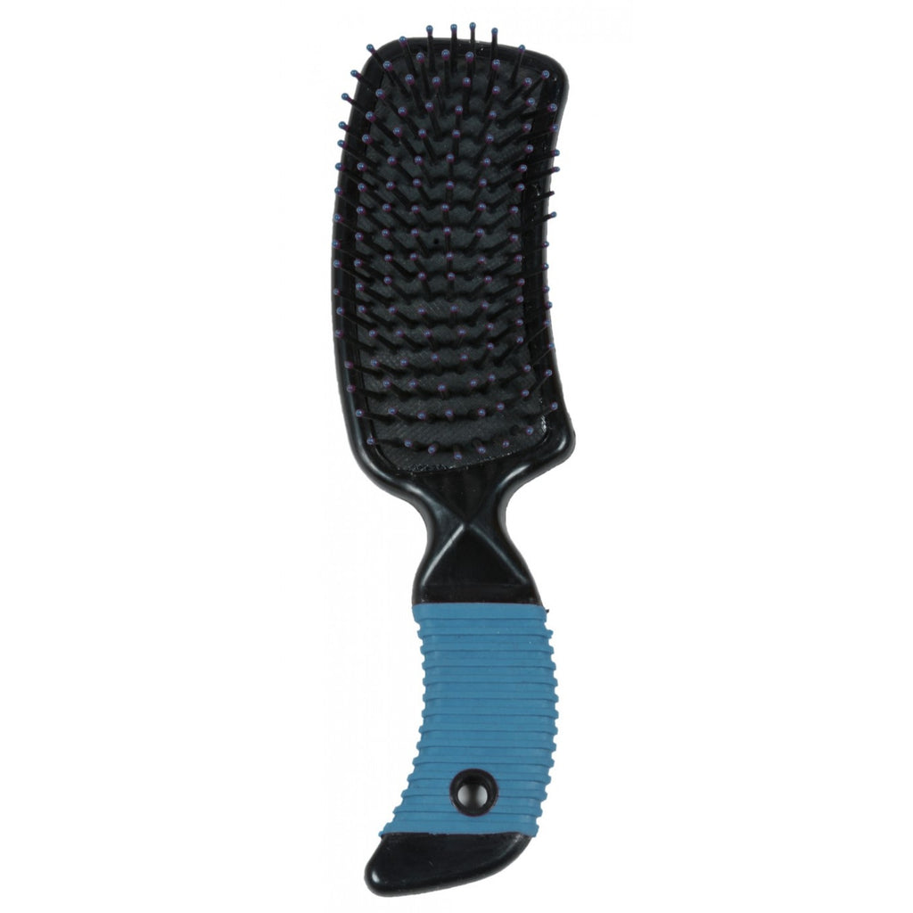 Brosses pour crinière et queue courbées Western Rawhide, outils de soins pour chevaux, avec poils souples et manche ergonomique