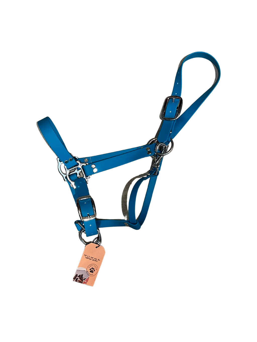 Licou en Biothane uni de la marque ES Sellerie Western, accessoire pour cheval, couleur noire, finition simple et durable.