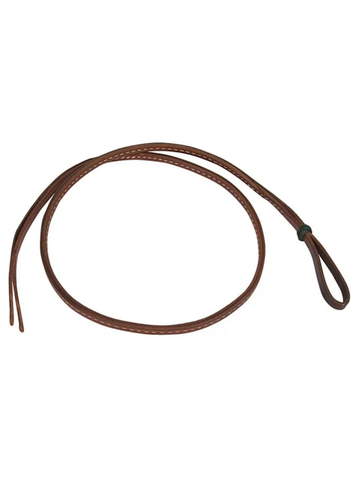 Cravache Over and Under en cuir Western Rawhide, accessoire équestre robuste avec poignée en cuir, destiné au contrôle du cheval.