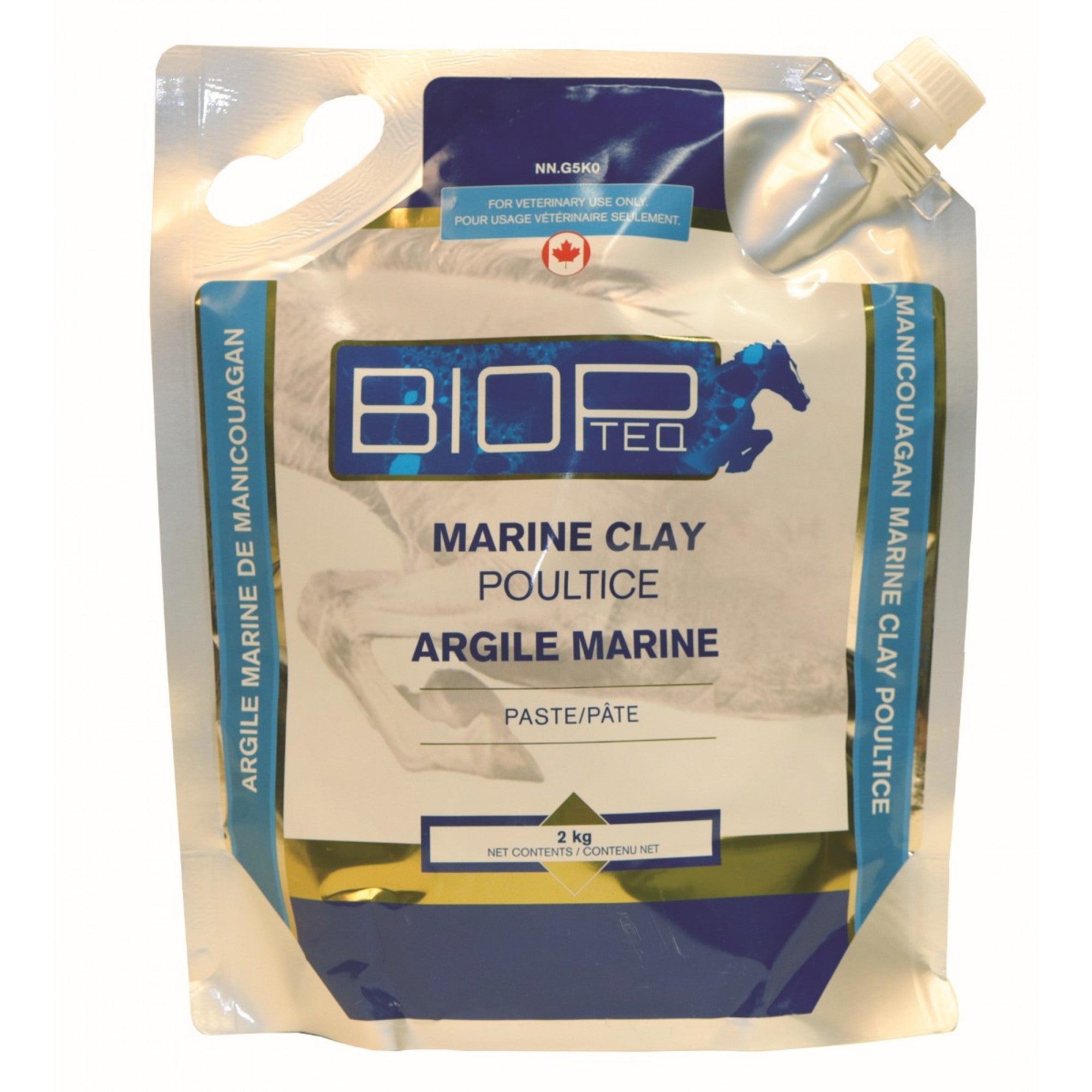 Argile marine biologique de 2 kg de Western Rawhide, soin naturel à base d'argile pour la peau et les soins corporels.