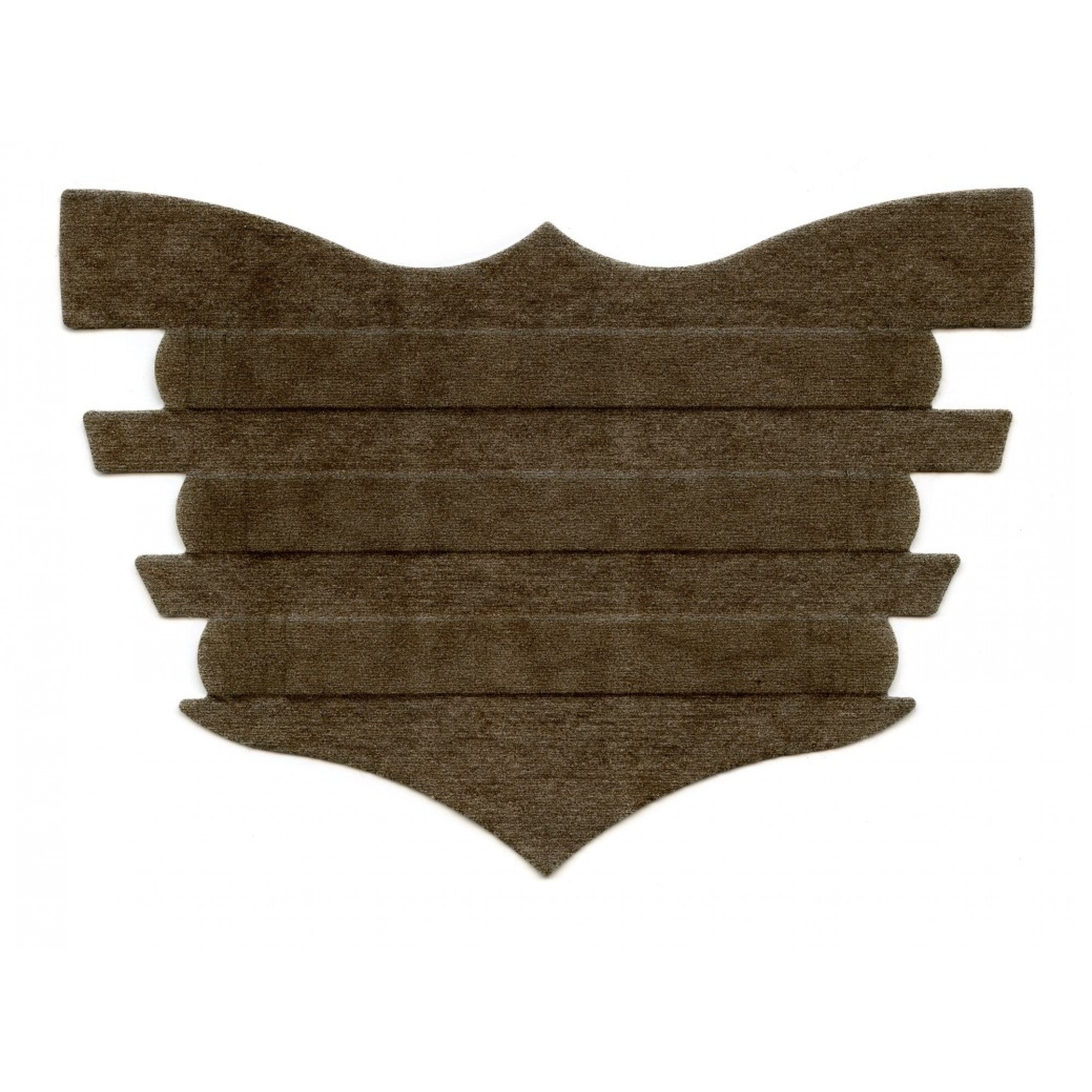 Bandes nasales Flair Équine Western Rawhide, équipement pour cheval, visibles en brun pour un ajustement confortable.