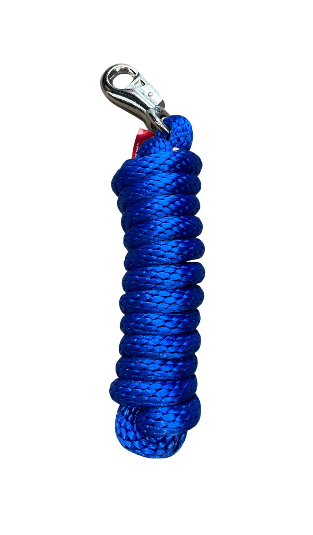 Laisse en nylon bleu de 10 pieds avec attache BULL de la marque Western Rawhide, pour chevaux et activités équestres.