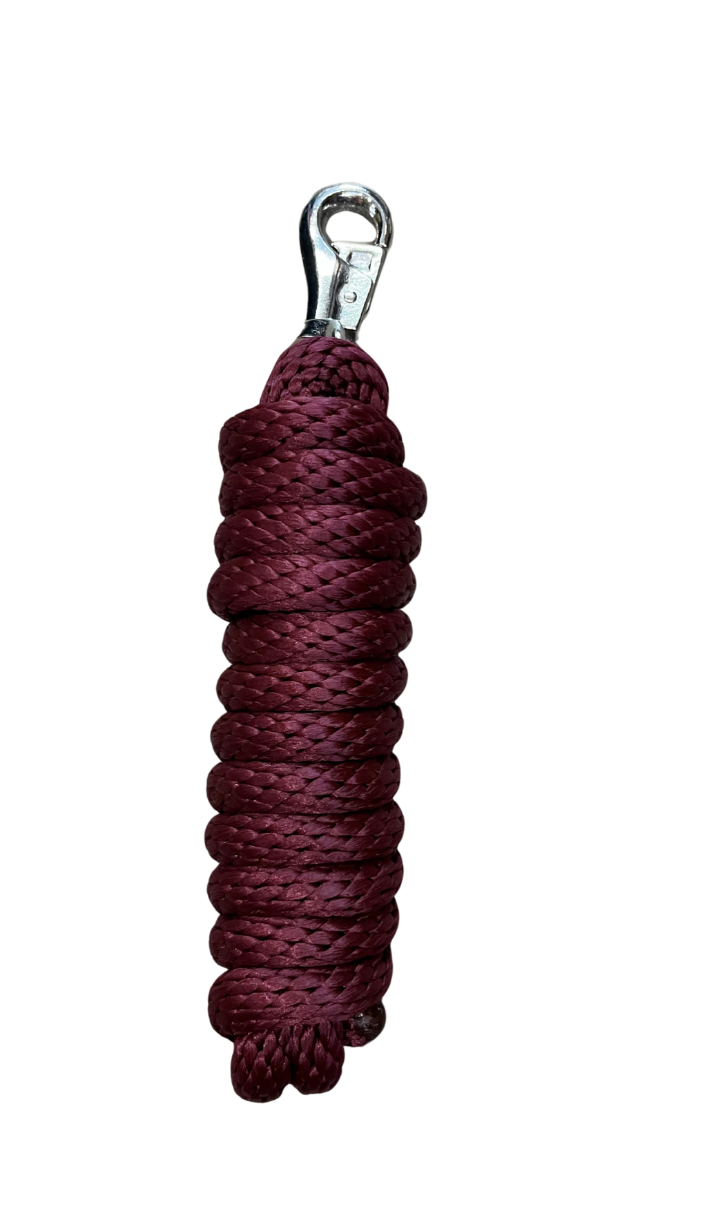 Laisse en nylon de 10 pieds avec attache Bull de la marque Western Rawhide, couleur bourgogne, pour l'équitation ou le dressage.