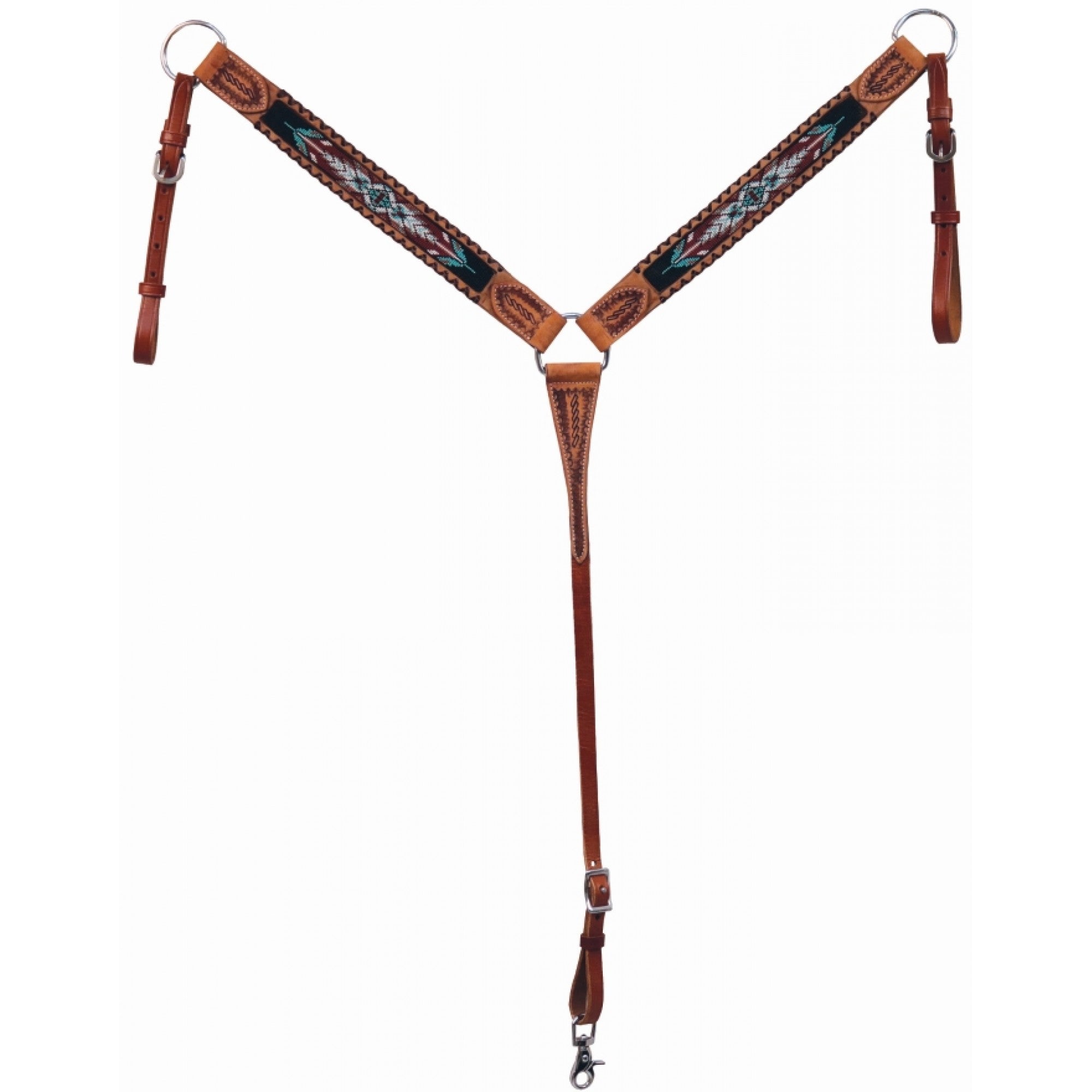 BRICOLE COUNTRY LEGEND RENO AVEC MOTIFS, CHESNUT - ES Sellerie Western