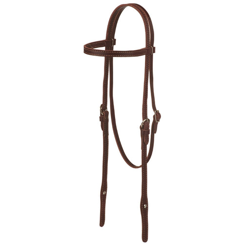 BRIDE FRONTAL WESTERN RAWHIDE SIGNATURE EN CUIR LATIGO - ES Sellerie Western