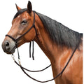 Bridon sans mors avec rênes noires de la marque Western Rawhide, accessoire d'équitation élégant et pratique.