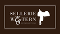 Certificat-cadeau ES Sellerie Western en beige et vert avec un design élégant et un cheval de fidélité, idéal pour offrir.