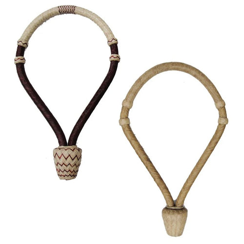 Accessoire Bosal Deluxe en rawhide de la marque Cavalier, en cuir naturel, pour le dressage et la conduite équestre.