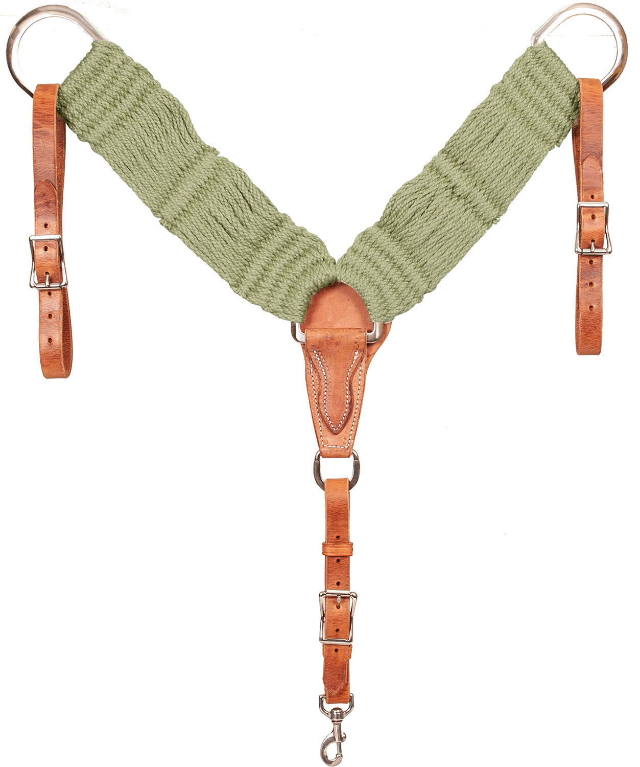 Équipement de cheval Bricole Bamboo Bambex Mustang de Western Rawhide, en bambou, adapté pour le dressage équestre.