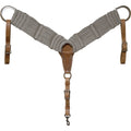 Équipement de cheval Western Rawhide, bricole en bambou gris, avec détails et texture visible.