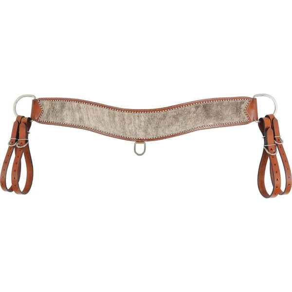 Bricoler tripping en cuir de vache bringé avec dots en acier inoxydable, équipement pour cheval Western Rawhide.