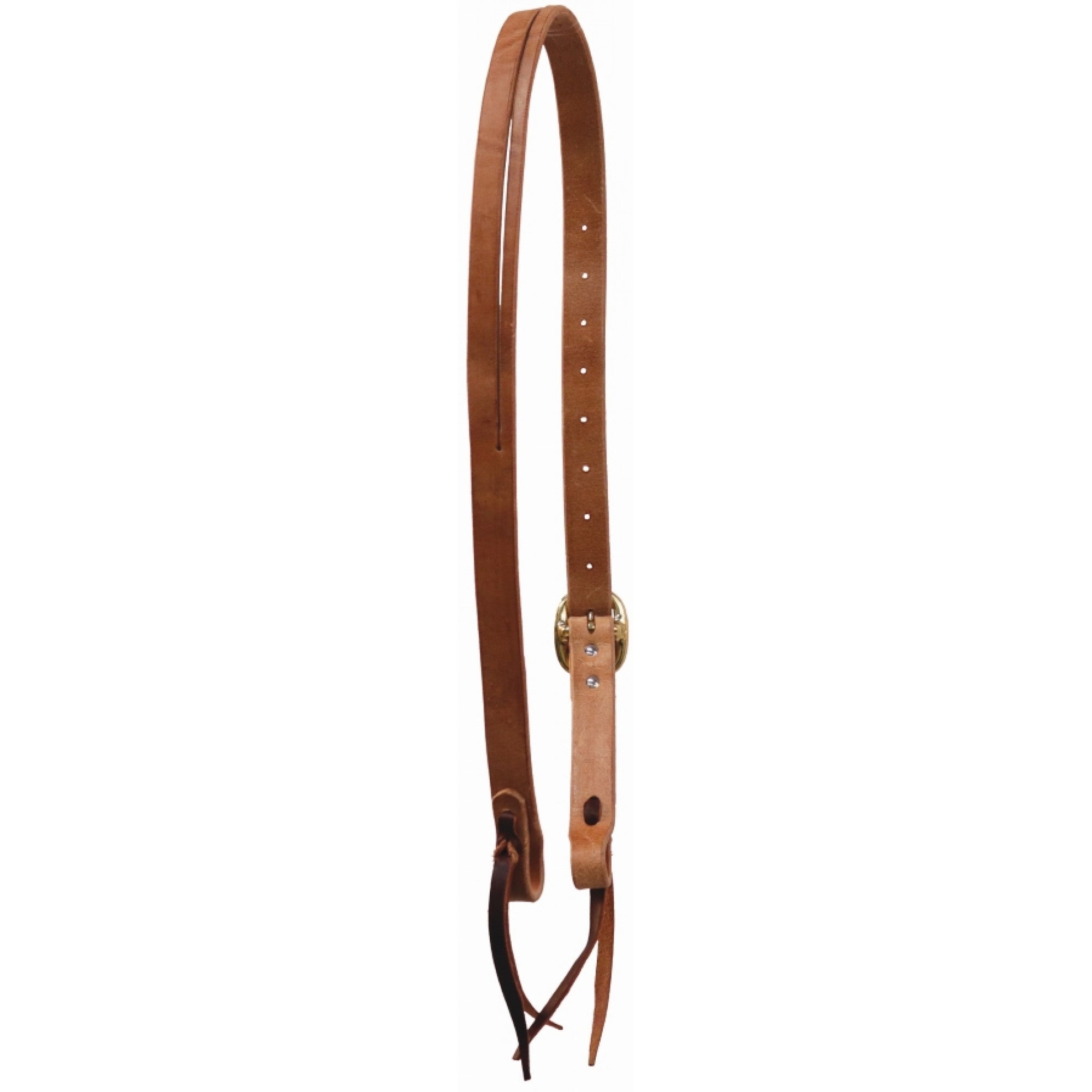 Bride à oreilles coulissante en cuir avec attaches de la marque Western Rawhide, accessoire pour équipement équestre.