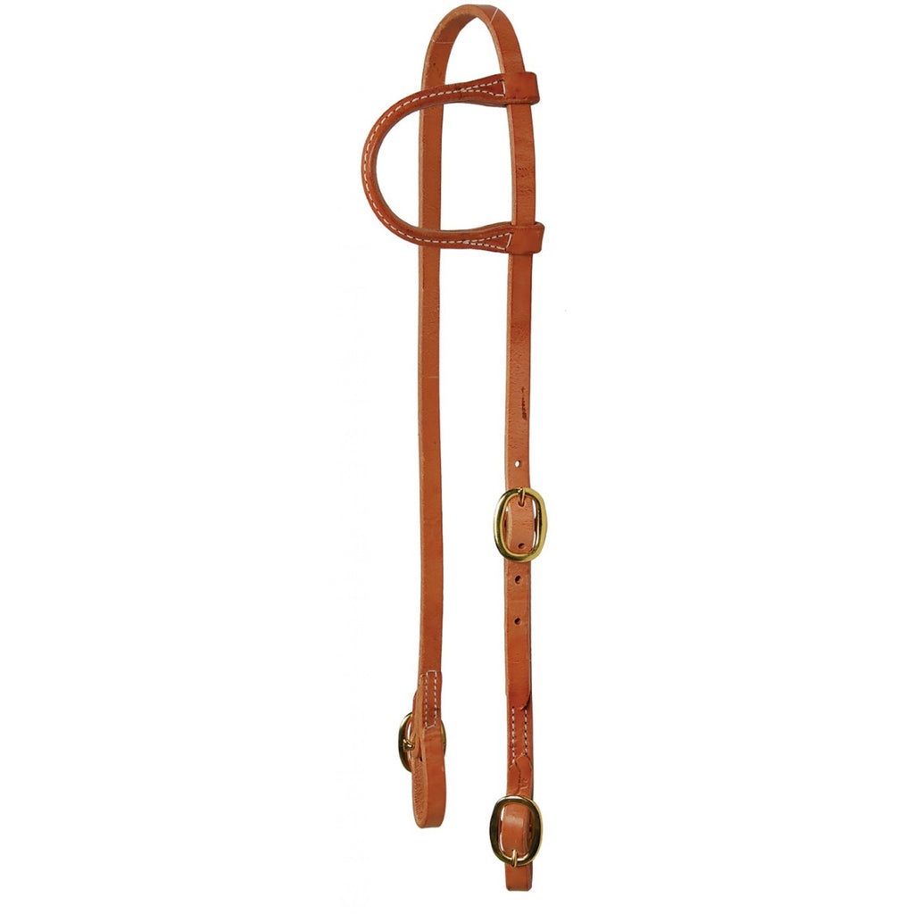 Bride à une oreille Western Rawhide Signature avec boucles, 5/8 pouce, équipement équestre de la marque ES Sellerie Western.