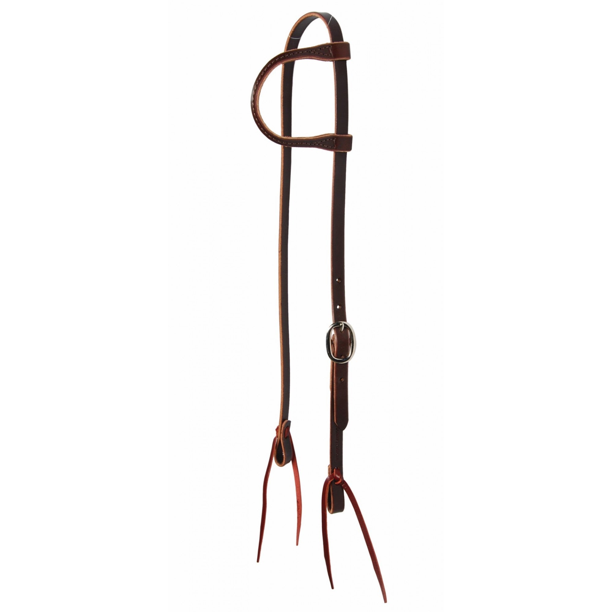 Bride d'une oreille Western Rawhide avec lacets, équipement de cheval de 5/8 pouces, durable et robuste.