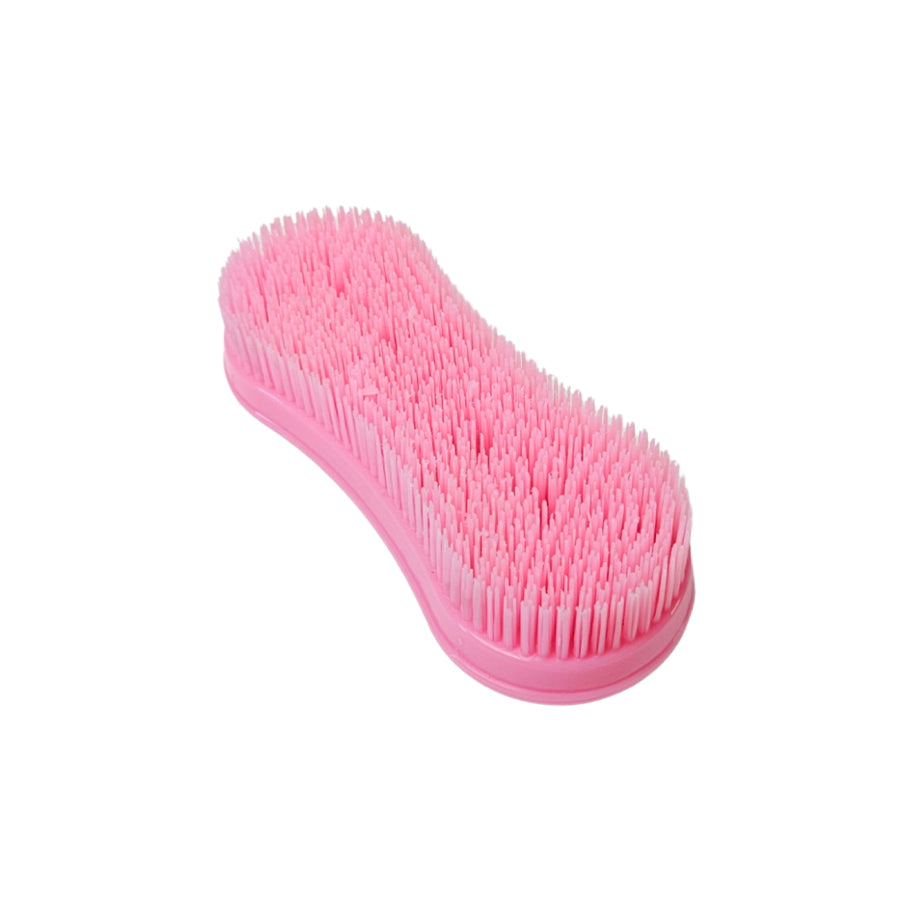 Brosse de nettoyage multi-usages en plastique Silverline pour soins, manche ergonomique et poils résistants.