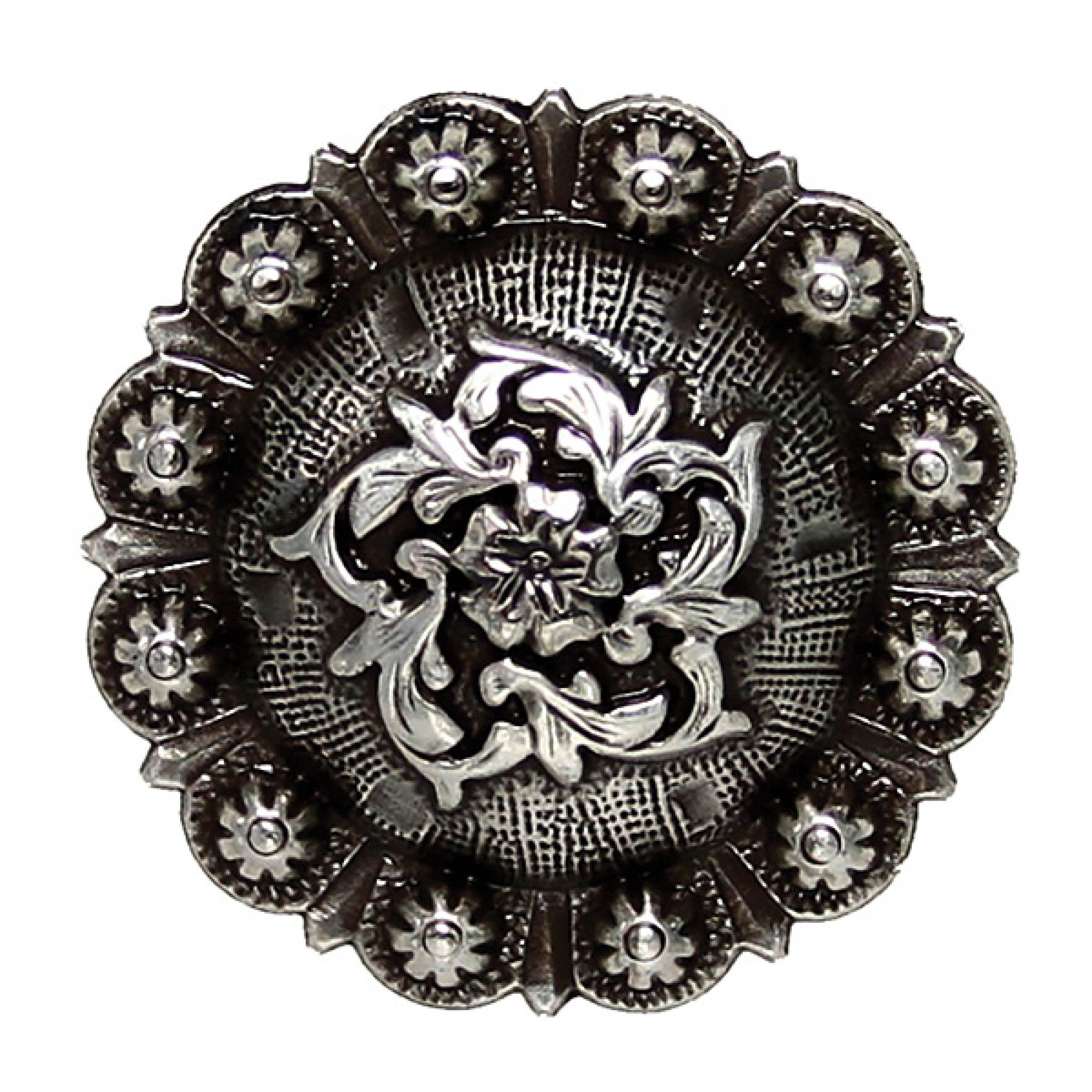 CONCHO COLOMA, 1 1/2" ARGENT - ES Sellerie Western