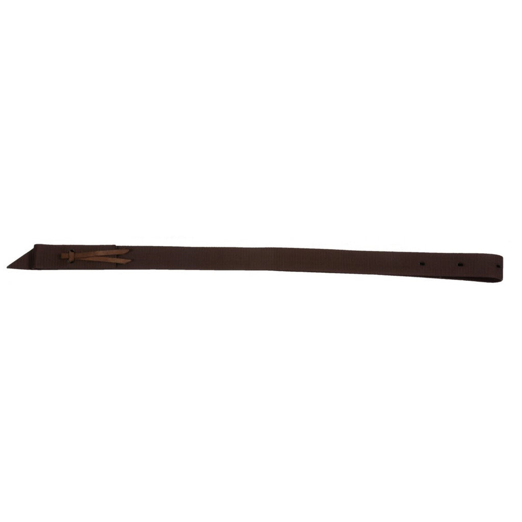 Sangle en nylon de 1 3/4 pouces pour cheval, marque Western Rawhide, avec boucle en métal, couleur brune.