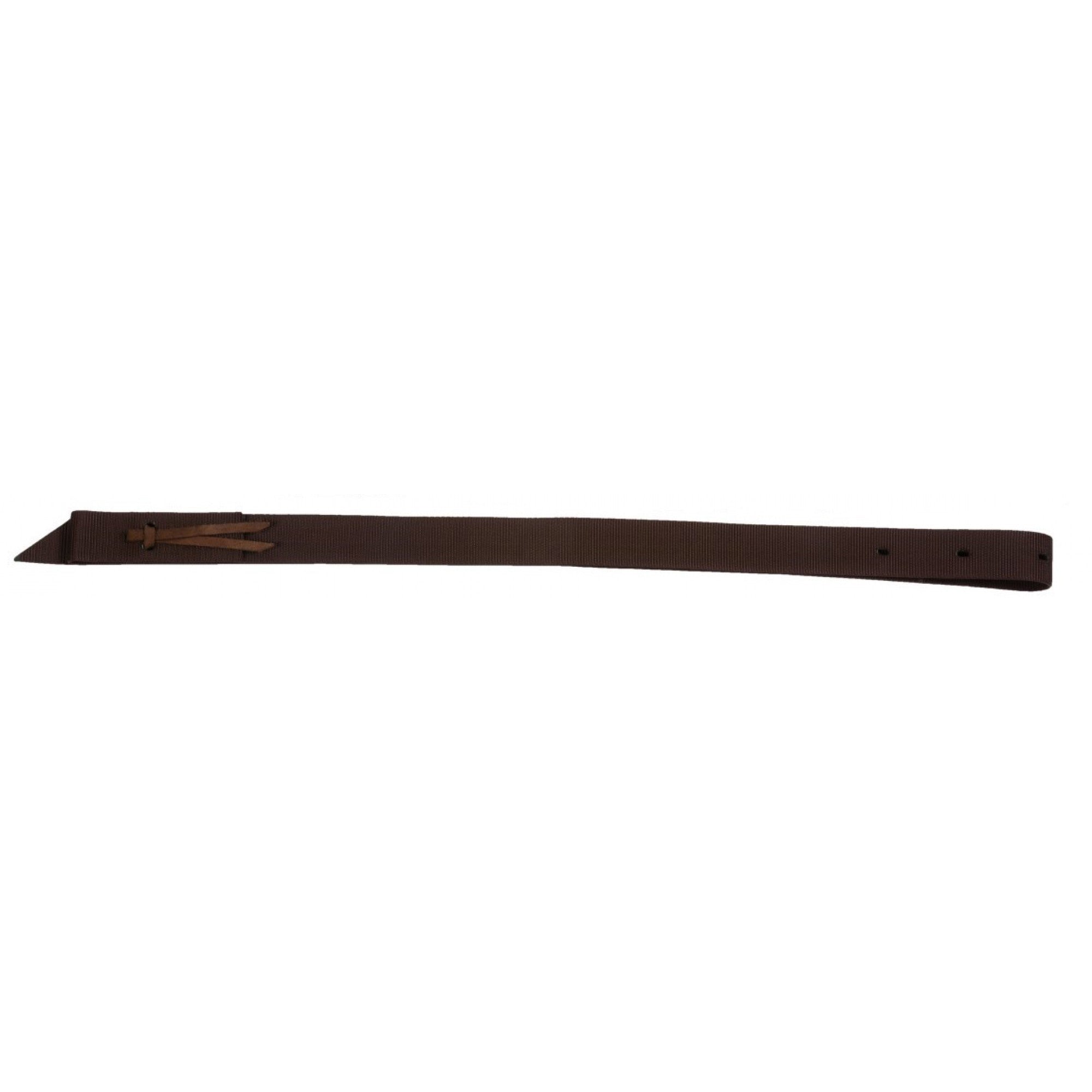 Sangle en nylon de 1 3/4 pouces pour cheval, marque Western Rawhide, avec boucle en métal, couleur brune.