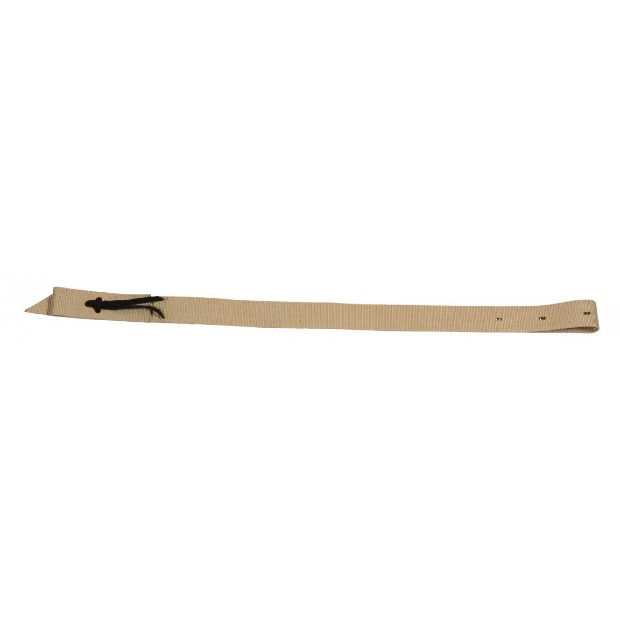 Sangle en nylon 1 3/4 pouces pour équipement de cheval Western Rawhide, couleur tan, fixation solide et durable.