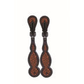 COURROIE D’ÉPERONS FEMME WESTERN RAWHIDE PAR JIM TAYLOR, SÉRIE PERFORMANCE DIAMOND, MODÈLE TEAR DROP - ES Sellerie Western