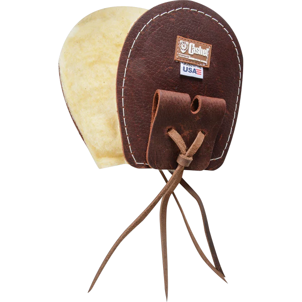 Protège sangle en molleton Ringmaster 2 brun d'Equibrand, accessoire doux pour protéger la sangle de votre cheval.
