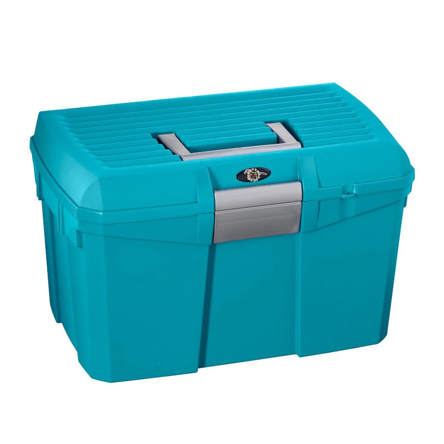 Boîte de pansage ProTack Médium de Centurion Supply, accessoires pour l’entretien des chevaux, coffret avec outils de toilettage.