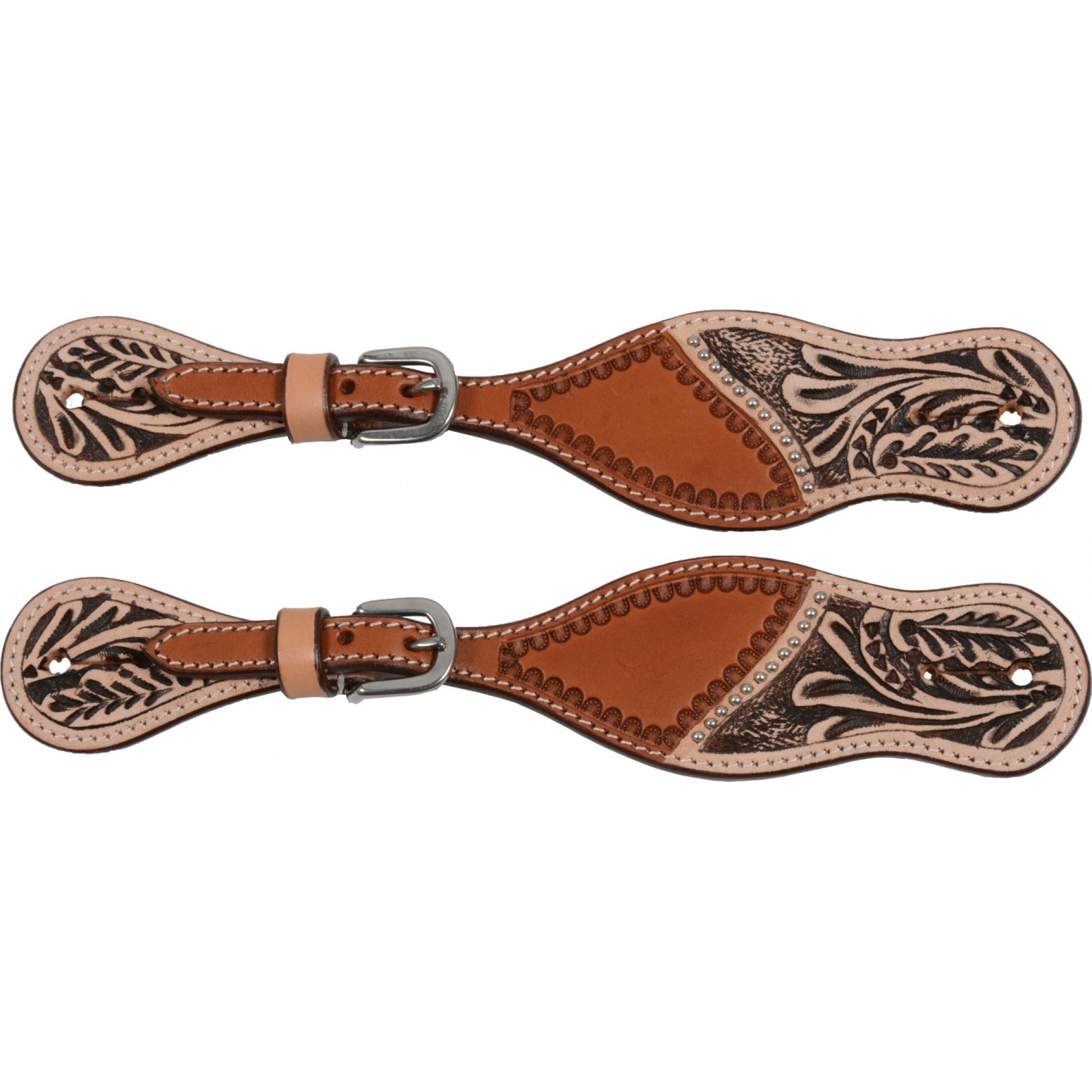 Courroie d'éperons Sierra Storm Cavalier, accessoire pour équipement d'équitation, en cuir durable et résistant.