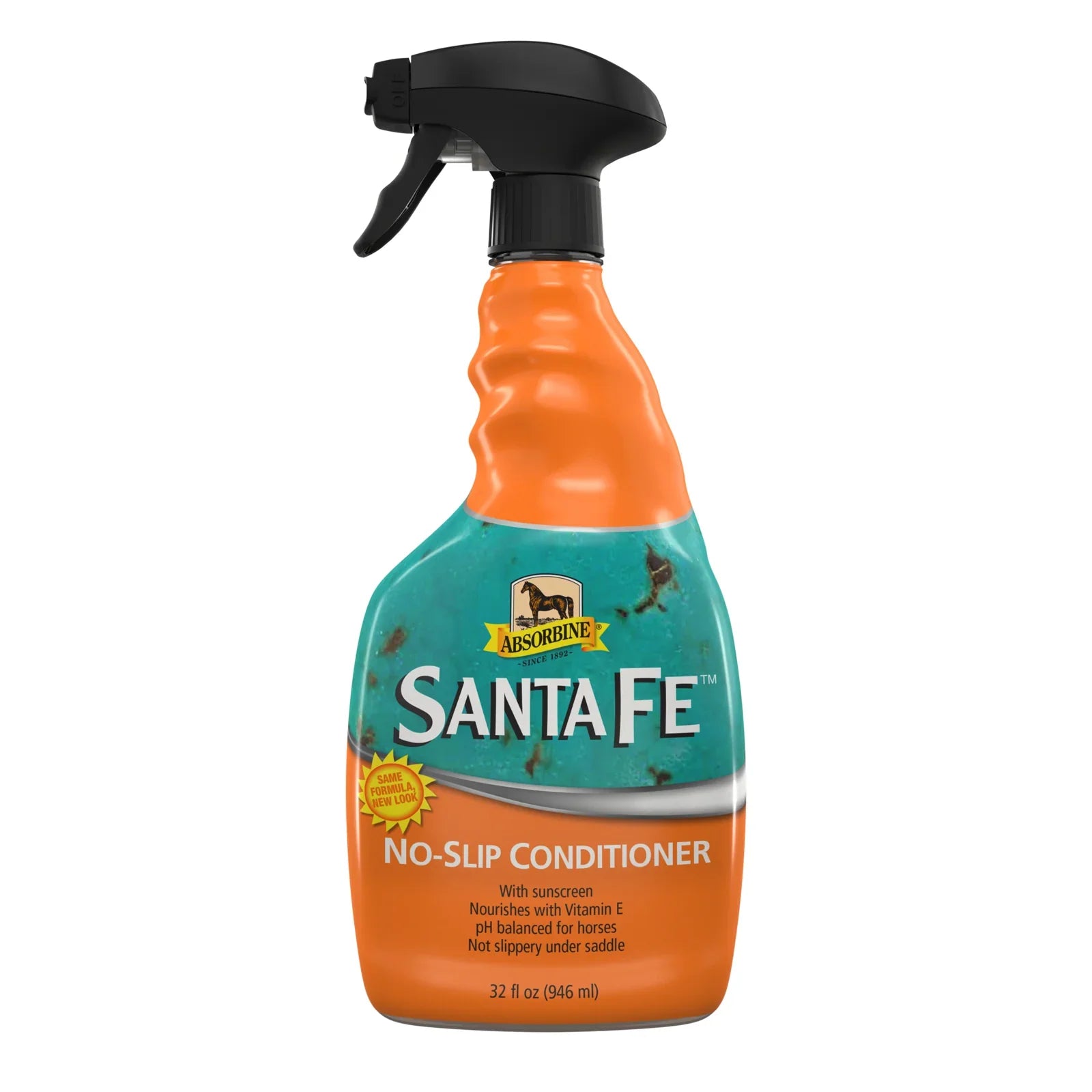 Spray démêlant Santa Fe Coat Conditioner Western Rawhide pour équitation, flacon de 950 ml, soin pour la robe du cheval.