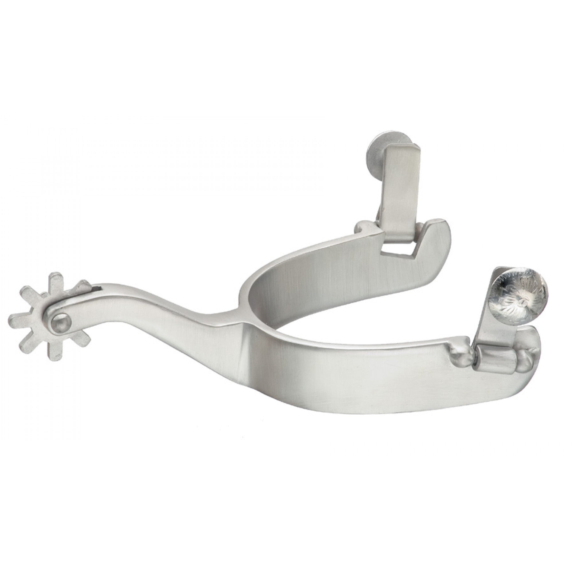 Éperons de plaisance et de performance Western Rawhide, accessoires équestres en métal avec poignée en cuir, visibles sur l'image.