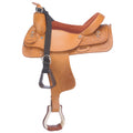 Étriers pour enfants en plastique et nylon de la marque Western Rawhide, conçus pour l'équitation jeunesse.