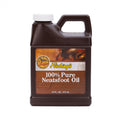Huile de pied de bœuf pure Fiebing's de 473 ml, soin pour cuir et matériaux en cuir, bouteille avec étiquette.