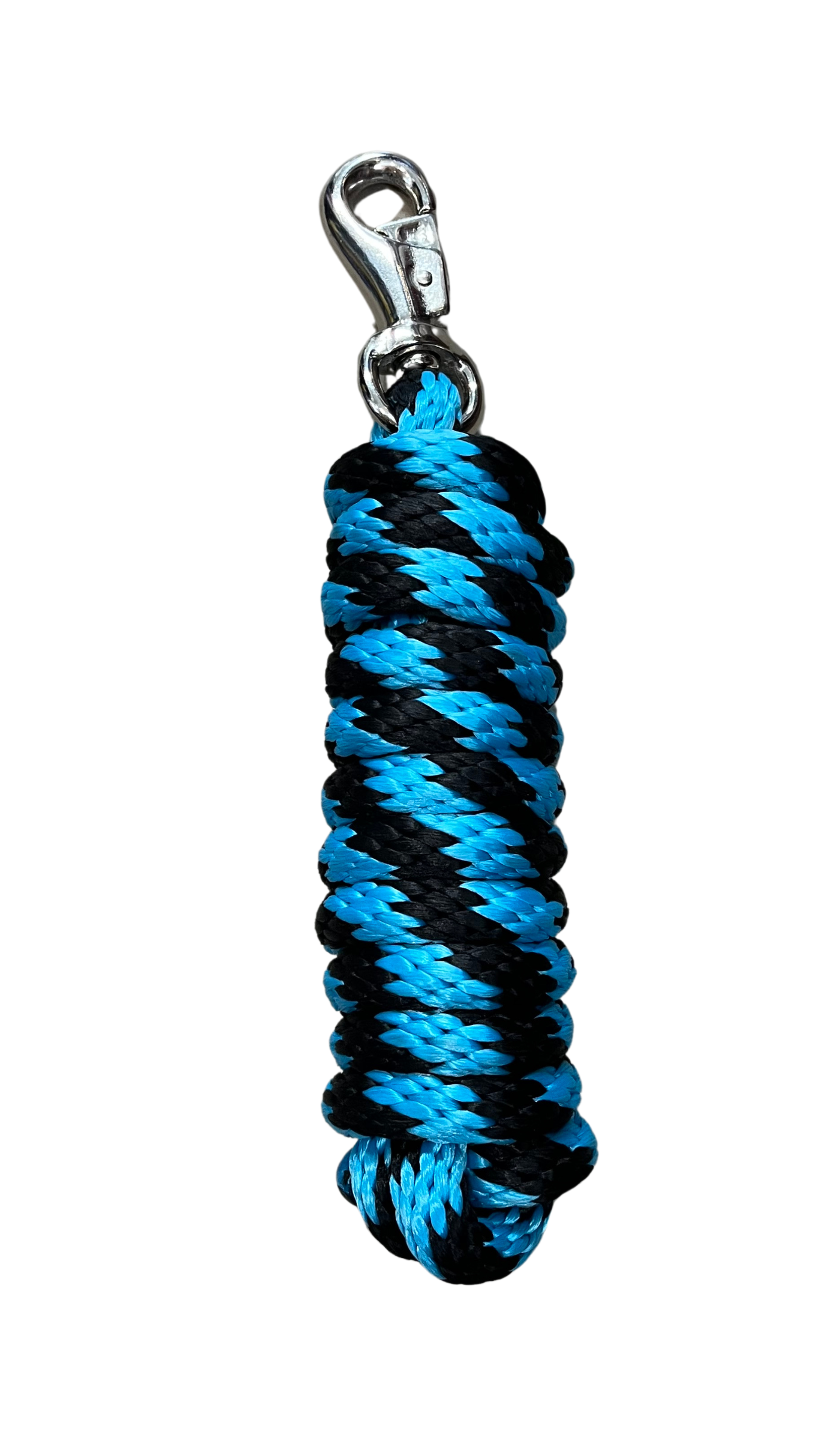 Laisse en nylon fuchsia et turquoise avec attache Bull, 10 pieds, pour licols Western Rawhide, solide et confortable.