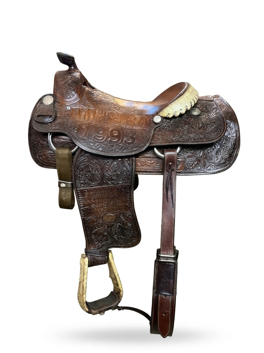 Selle Western de Dogging / Terrassement du bouvillon - Billy Cook