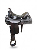 Selle western usagée Silver Supreme par ES Sellerie Western, vue de côté avec siège et pommeau visibles