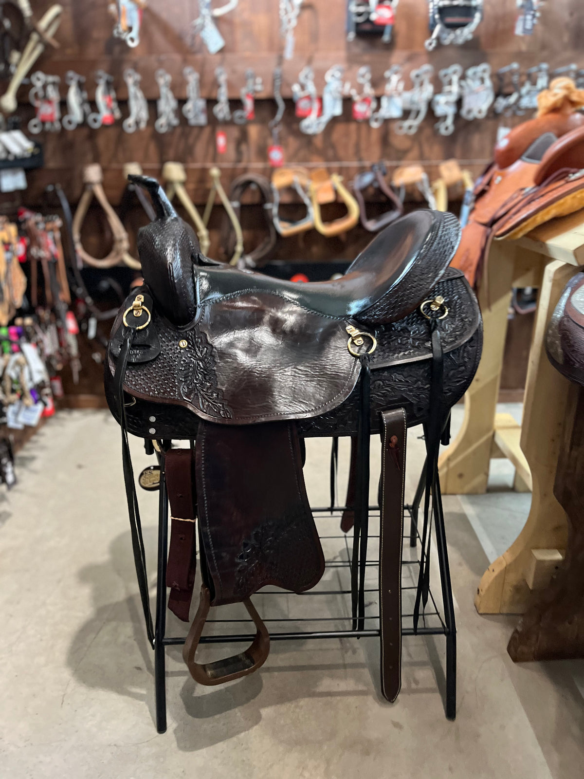 Selle western usagée - Double T