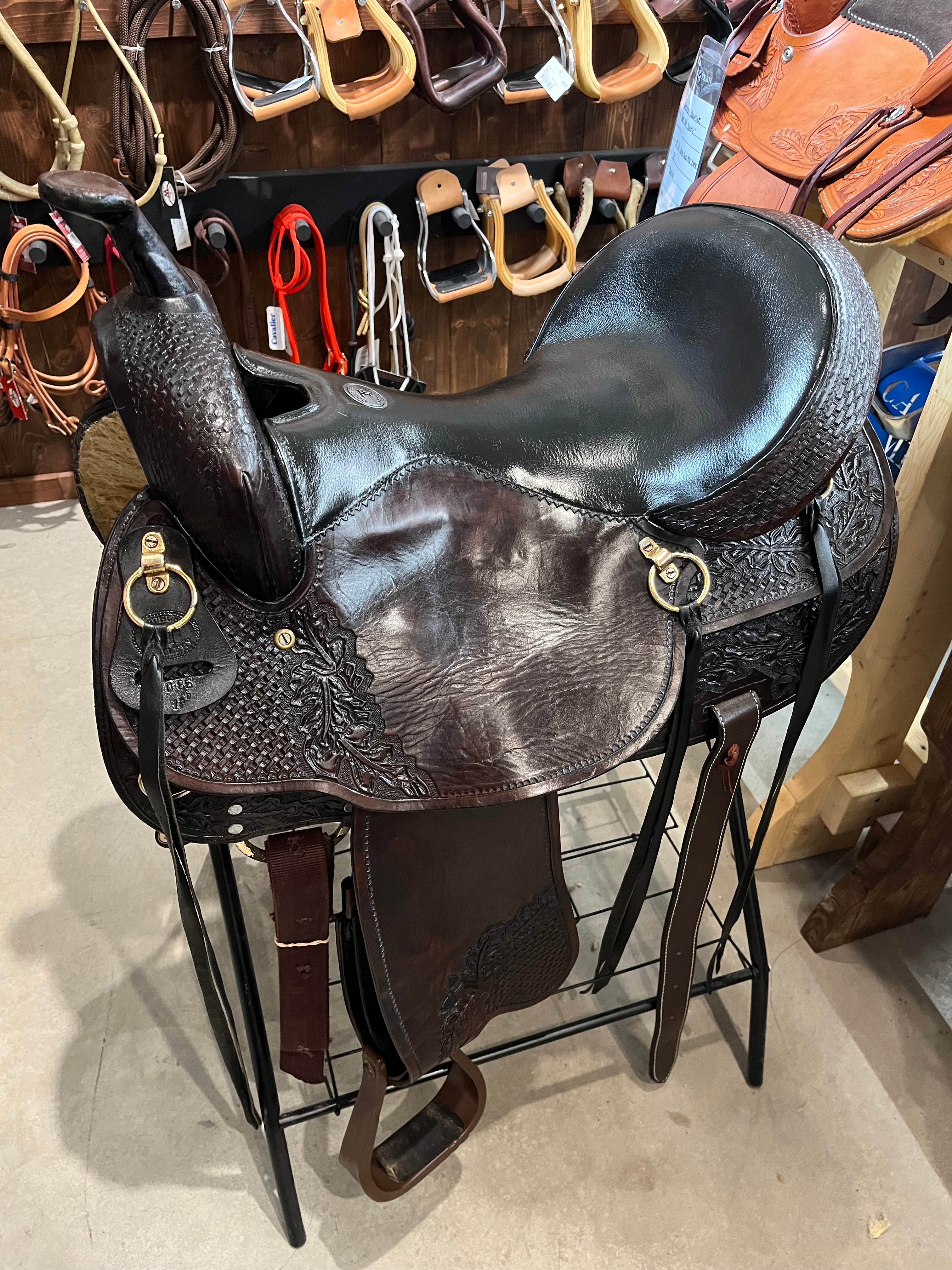 Selle western usagée - Double T