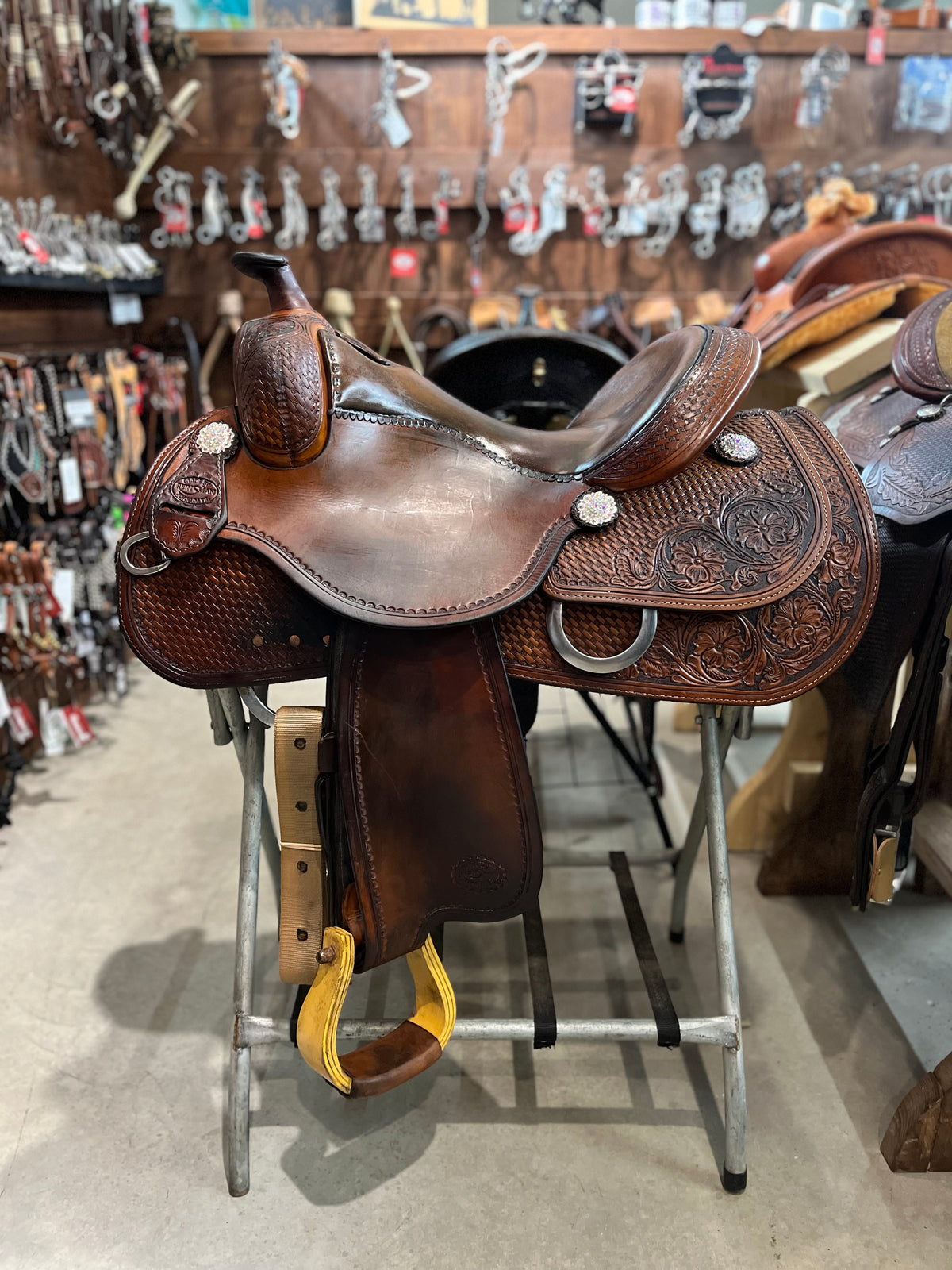 Selle western de reining usagée - Reinsman