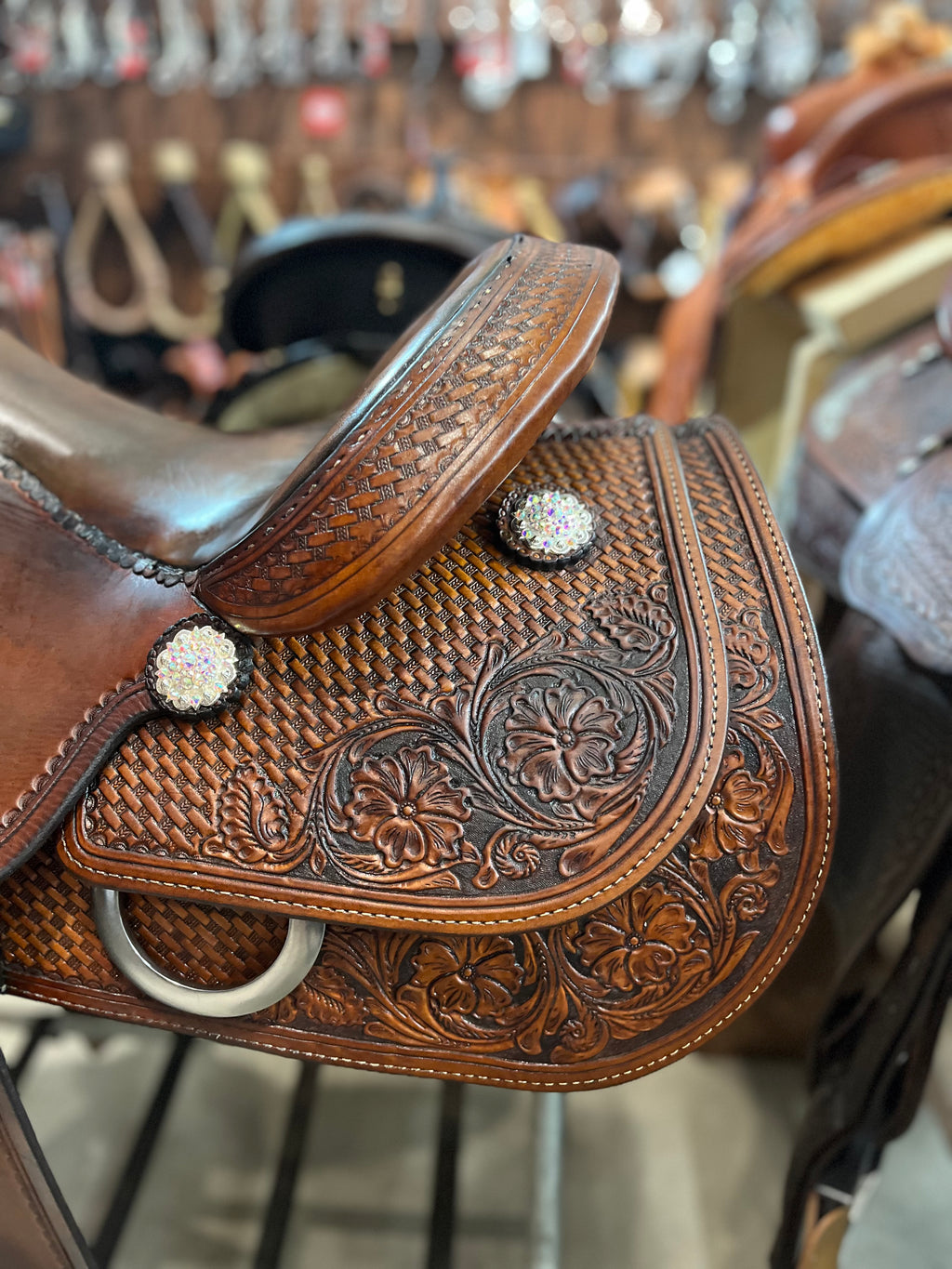 Selle western de reining usagée - Reinsman