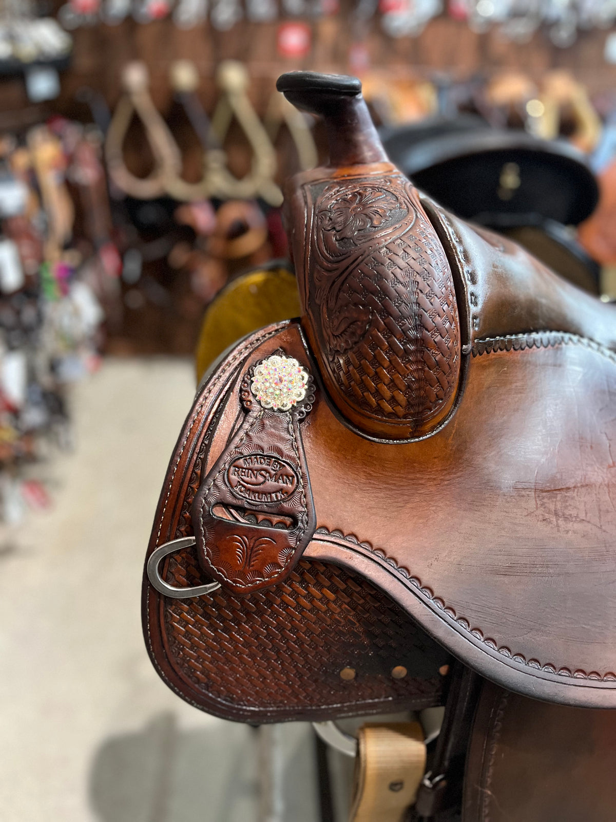 Selle western de reining usagée - Reinsman