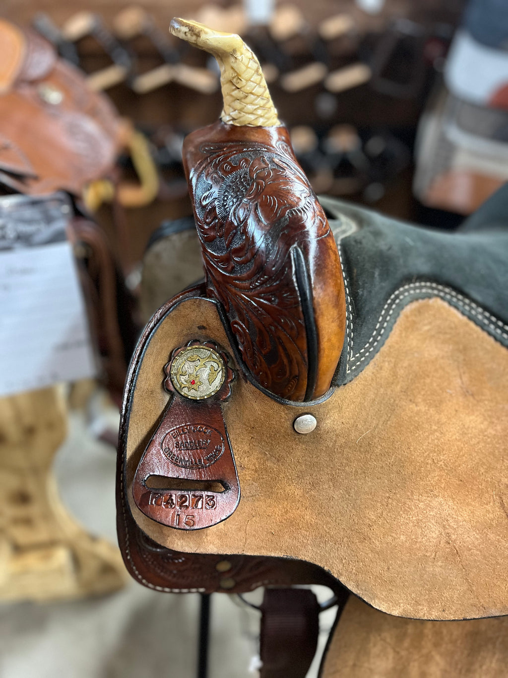 Selle western de baril usagée - Billy Cook